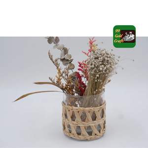 Eco-Friendly Disposable Seagrass Cup <b>Holder</b> Strap Handmade Recyclable Milk Tea Cup <b>Racks</b> <b>Storage</b> <b>Holders</b> & <b>Racks</b> - Product Image 3