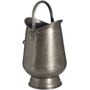 Cubo de almacenamiento de carbón para chimenea, cubo de basura con diseño de acabado pulido brillante, cubo de basura con asa - Product Image 5