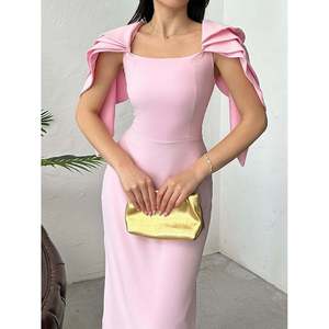 Vestido Maxi Blanco Elegante para Mujer missJANELL, Mezcla de Poliéster y Elastano Doble Atlas, Cómodo y Estiloso para Uso Casual o de Fiesta - Product Image 4