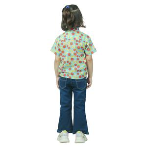 Tops de manga corta informales con estampado de frutas bonitas para niños y niñas, ropa de verano, camisa - Product Image 4
