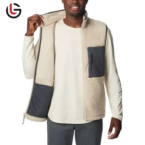 OEM chaqueta de invierno informal para los hombres al por mayor de la fábrica de suministro de lana sin mangas chaleco Reversible cálido chaleco - Product Image 3