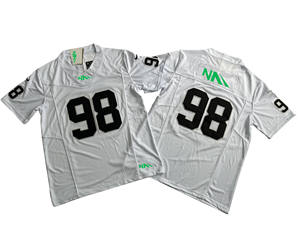 Camiseta de uniforme de entrenamiento de fútbol americano con ajuste holgado de tela de poliéster ligero ideal para prácticas de equipo y ropa de gimnasio - Product Image 4