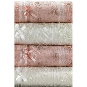 Asciugamano in cotone 100% con perline Guipure - Product Image 2