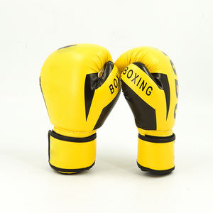 Gants de boxe en cuir synthétique de haute qualité, tendance, confortables et respirants, avec fermeture auto-agrippante, logo personnalisé pour unisexe, vente en gros - Product Image 3