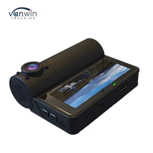 4K WiFi Dual Lens <span class=keywords><strong>Dash</strong></span> Cam en tiempo real GPS visión nocturna LCD coche DVR cámara delantera y trasera soporte para teléfono móvil - Product Image 4