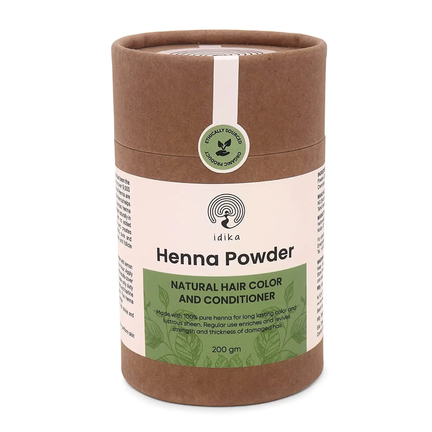 Henna Haarkleur Bruin 100% Organische Grijze Dekking Haarverf Poeder Langdurige Indiase Henna Voor Glanzend Glad Haar Oem Verkoop