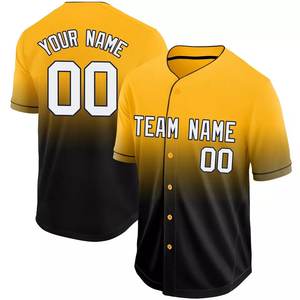 Ropa deportiva con logotipo personalizado al por mayor tendencia 2023 MOQ camisetas de béisbol transpirables secas de baja velocidad para hombres - Product Image 1