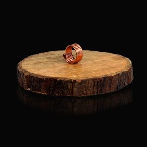 Bague enveloppante multicouche en cuivre minimaliste à la mode Cadeau de bijoux empilable réglable pour le style et le confort - Product Image 4