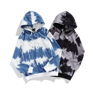 Sudadera con capucha de gran tamaño Unisex, diseño personalizado Tie Dye con hombros caídos y estampado de ropa de calle, 100% algodón para primavera - Product Image 1