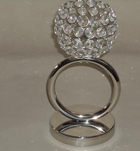 Porte-bougie votif en cristal perlé fait à la main, support de bougie en métal de haute qualité, style unique - Product Image 4