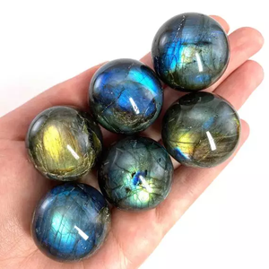 Vente en gros, meilleure qualité, Labradorite, cristal, agate, pierres précieuses, sphères, boule, cristaux, sphère de guérison, à vendre - Product Image 2