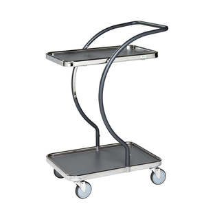 C-line Four-<b>Wheel</b> <b>Table</b> Trolley 500kg Load Capacity Shopping Cart <b>with</b> Aluminium Plastic Metal Steel Material OEM Customizable - Product Image 1
