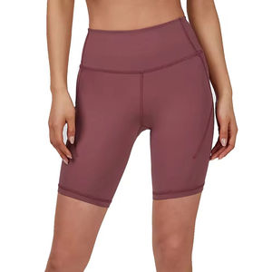 Pantalones Cortos de Yoga de Algodón y Poliéster Transpirables Más Vendidos, Ropa Deportiva de Última Moda para Práctica de Yoga - Product Image 1