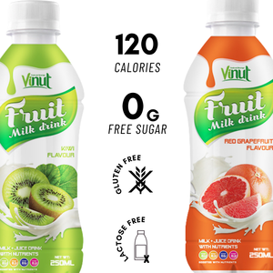 Etiqueta privada OEM-Botella de 250ml Bebida de jugo Fruta de kiwi natural orgánica Muestra sin leche-Fabricación de bebidas Refresco - Product Image 2