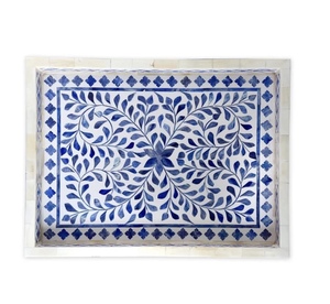2025ถาดฝังกระดูกสไตล์อาหรับถาดเสิร์ฟลายซิกแซกถาดตกแต่งบ้านหรูหรา - Product Image 4