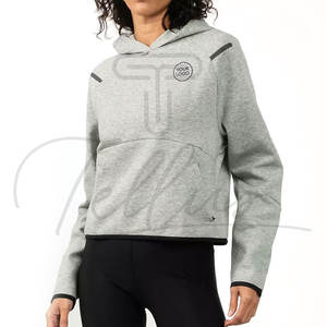 Sudadera con Capucha para Mujer, Cómoda para Uso en Exteriores, Transpirable, Ecológica, de Poliéster/Algodón, Corte Ajustado, MOQ Bajo, Alta Calidad - Product Image 1