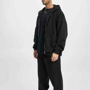 Sweats à capuche avec fermeture éclair pour hommes de qualité supérieure design OEM solide poids lourd hiver dernière conception entièrement personnalisée doux et respirant pour hommes - Product Image 5