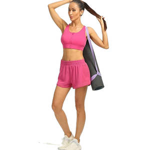 Hot Selling Front Zipper Yoga Sports Bra Women Gym <b>Running</b> Fitness Top <b>Padded</b> Tank Top Adjustable Yoga Bra Custom Logo OEM - Product Image 6