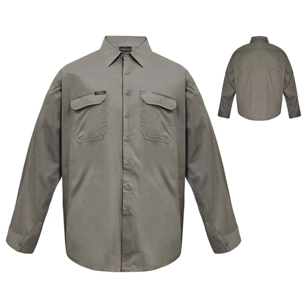 Vente en gros de chemises résistantes aux flammes NFPA 2112 Vêtements ignifuges à manches longues FRC Chemise de sécurité FR