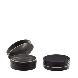 Contenitori in alluminio con coperchio a vite 51/19 neri 35 ml - Product Image 2