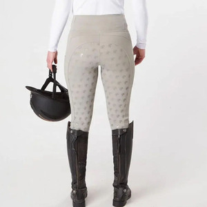 Ropa ecuestre ligera para mujer, mallas de asiento completo de silicona antideslizantes de cintura alta con logotipo personalizado, mallas para montar a caballo - Product Image 5