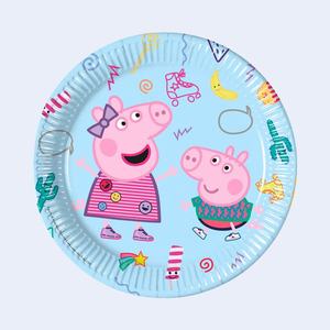 Platos Desechables de Peppa Pig de 23 cm, 6 Piezas, Vajilla para Fiestas, Cumpleaños Infantiles - Product Image 1