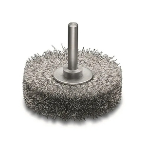 Cepillos de rueda de alambre industrial Longitud de cerdas para limpiar OEM compatible con el precio más bajo - Product Image 1