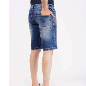 Shorts de plage en denim vierge avec logo personnalisé pour hommes 100% Shorts en jean de haute qualité pour hommes en vente en ligne 2025 - Product Image 2