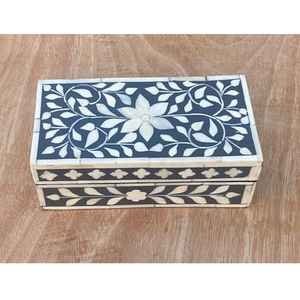 100% boîte d'incrustation d'os naturel meilleure qualité polie à la main taille personnalisée boîte d'incrustation d'os vente élevée produits tendance - Product Image 4