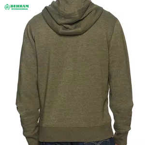 Sweat-shirts à capuche zippés sur mesure de bonne qualité avec poche kangourou, vêtements décontractés et streetwear tendance - Product Image 3