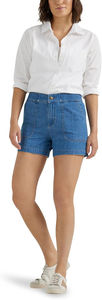 Shorts en jean pour femmes à la mode taille haute respirant déchiré Design femmes Shorts en jean avec lavage de pierre personnalisé Style sans effort - Product Image 2