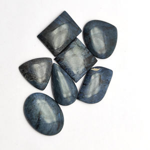 7 Uds Dumortierita Natural cuarzo 10-20mm cojín de pera ovalada cabujón 49,96 GMS lote Iroc ventas tamaño libre mezcla forma piedra preciosa suelta - Product Image 3