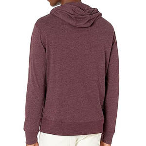 Sweat à capuche bas quantité minimale de commande OEM avec logo personnalisé Pull à capuche uni en molleton de coton biologique à manches longues pour marque - Product Image 6