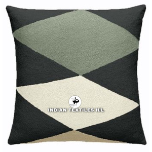 Luxe laine à la main Crewel broderie laine chaîne cousu housse de coussin pour canapé canapé salon vente chaude produit par ITHL - Product Image 5