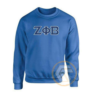 เสื้อสเวตเชิ้ตคอวีทรงปกติสำหรับผู้หญิง Zeta Phi Beta แบบสั่งทำขายส่ง ปักลายตามต้องการ ผ้าฝ้ายเนื้อนุ่มสำหรับฤดูหนาว - Product Image 1