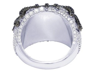 Anillo de lujo para hombre 925 Plata plateada IGI certificado VVS Moissanite azul blanco diseño boda fiesta Cruz personalizado Hip Hop - Product Image 2