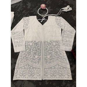 Trabajo de bordado indio tradicional Salwar Kameez con elegante Dupatta fiesta de invierno/verano listo para usar conjunto Pent accesorio - Product Image 4