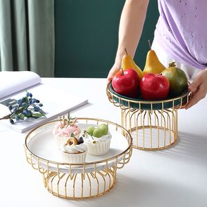 Support à gâteau rond en métal, présentoir à desserts, plateau de service en fil métallique pour cupcakes, pâtisseries, décoration de table de fête - Product Image 2