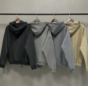 2025 nouveauté haute qualité 80% coton Baggy sweats à capuche Logo personnalisé épaule tombante brodé Technique automne hiver tenue décontracté - Product Image 5