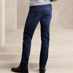Lupin รู้สึกว่ากางเกงยีนส์ของผู้ชายแบบปกติพอดีตัวกางเกงเพรียวบางผลิตตามสั่งแบบผ้าเดนิมตรงลายพื้นสำหรับฤดูร้อนและฤดูใบไม้ร่วง - Product Image 3