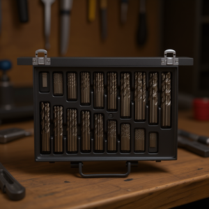 ชุดดอกสว่าน Gedore 170 ชิ้น ชุดดอกสว่านเกลียว 1-10 มม. ระยะเกลียว 0.5 มม. สำหรับงานที่ต้องการความแม่นยำ - Product Image 3