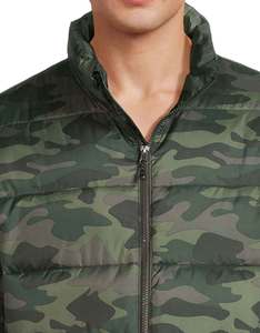 Top Selling High Quality Sublimation Puffer <b>Jackets</b> Customized Wholesale <b>Camo</b> Colour Collar Full Zipper Puff <b>Jacket</b> Side Pockets - Product Image 5