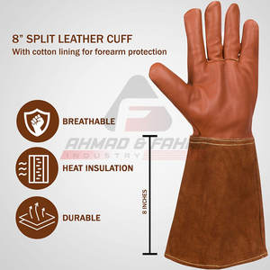 Venta al por mayor de guantes de seguridad transpirables de soldadura para uso en invierno al aire libre ropa de seguridad guantes de corte - Product Image 3