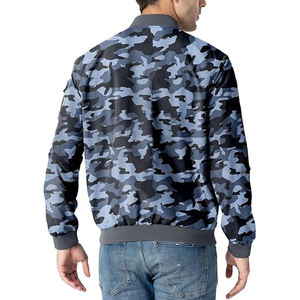 แจ็กเก็ตบอมเบอร์ผู้ชายเสื้อแจ็กเก็ตแบบ MA1แบบบางปักลายผ้าโพลีเอสเตอร์กันลม - Product Image 6