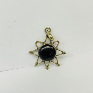 Elegante colgante de plata de ley 925 de estilo vintage con regalo de joyería de piedras preciosas de ónix negro para ella - Product Image 2