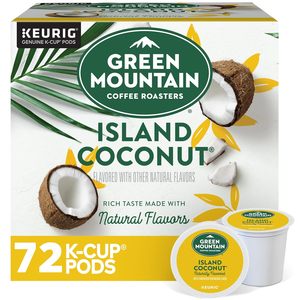Green Mountain Coffee Roasters Island Coconut, Cápsulas de Café K-Cup Individuales Keurig, Cápsulas de Café con Sabor a Coco, Tueste Ligero, 72 Unidades - Product Image 5