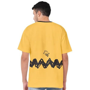 T-shirts d'été surdimensionnés imprimés graphiques avec logo personnalisé pour hommes sérigraphie sur tissu tricoté long entièrement personnalisable - Product Image 4