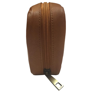 Trousse de maquillage de voyage de grande capacité avec fermeture à glissière du fabricant Nouveau cuir PU imperméable populaire avec logo personnalisé OEM - Product Image 5