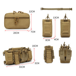 กระเป๋าไนลอนสำหรับฝึกยุทธวิธี, อุปกรณ์สำหรับฝึกใช้เป็นแท่นวางนิตยสารมีช่องเก็บของกระเป๋าคาดอกเสื้อกั๊กกระเป๋าเป้สะพายหลังแบบยุทธวิธี - Product Image 2