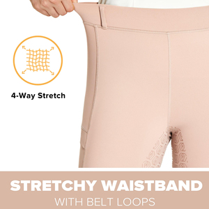 Culotte d'équitation Culotte d'équitation en silicone avec impression et broderie personnalisées Logo Jumping Culotte de spectacle équestre Jodhpur et culotte de haute qualité - Product Image 4